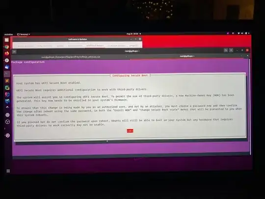 UEFI Enroll in MOK screen