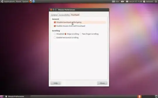 mouse preferences window