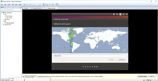 A picture showing the 'Time Zone' selection screen from the Ubuntu graphical installation routine, within the framework of VMware Workstation 14, is displayed.