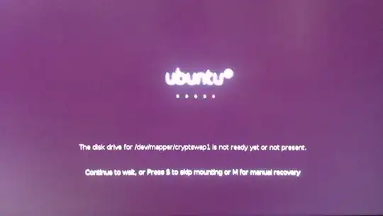 message when starting the computer