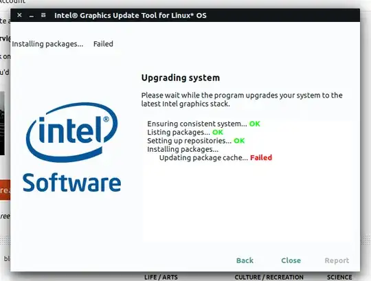 When the error occurs