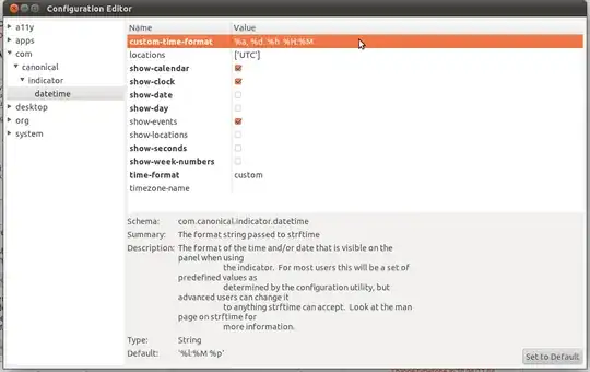screenshot of <code>dconf-editor</code> at <code>com.canonical.indicator.datetime</code> schema