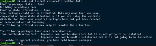 check the screenshot of the terminal