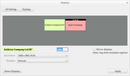 This is my display windows and, as you can see, there is no scale option.