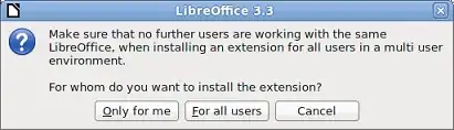 Installation options: Only for me or For all users
