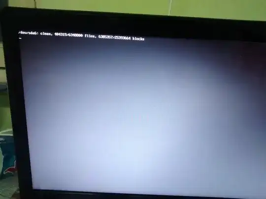 Booting time blocking message