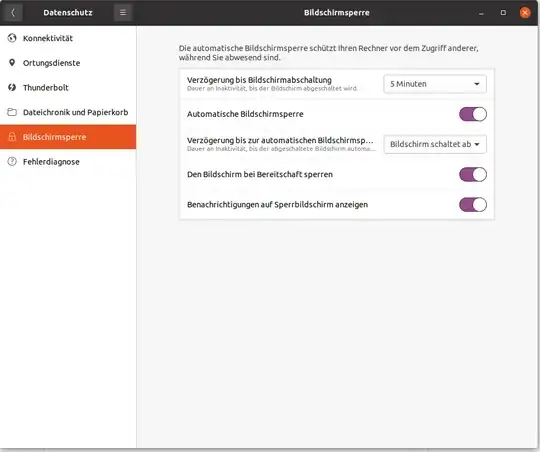 Auto lockscreen not working
