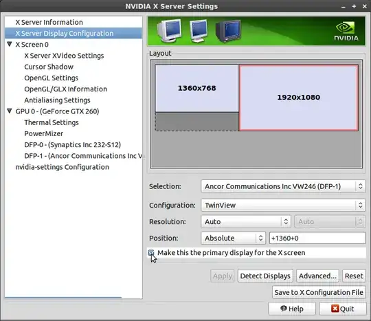 Select primary display