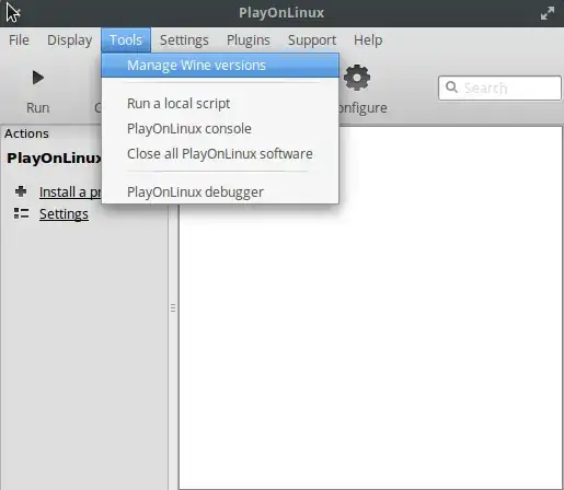 Manage Wine versions
