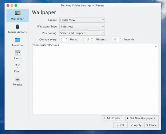 Example of Desktop Folder Settings