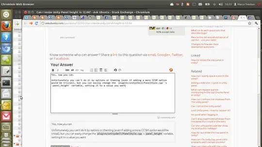 Unity with panel height set to 44px