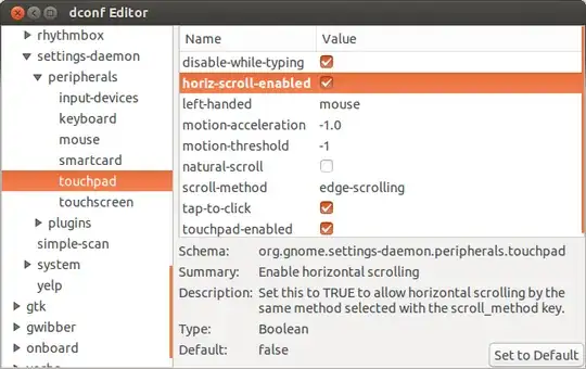 Enable horizontal scrolling