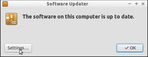 Click Settings... in the Software Updater.