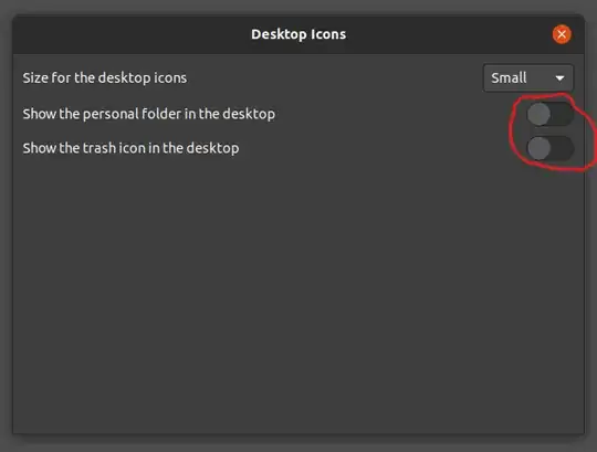 Toggle icons as required