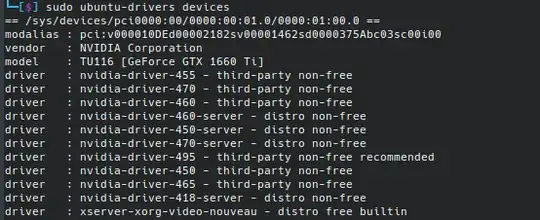 output of sudo ubuntu-drivers devices