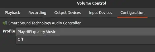 pavucontrol only one profile