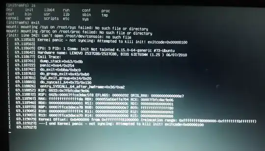error screen