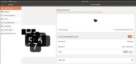 Display Arrangement very small