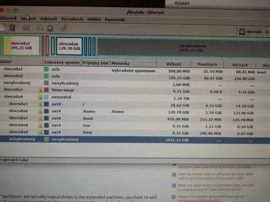 New GParted Screenshot