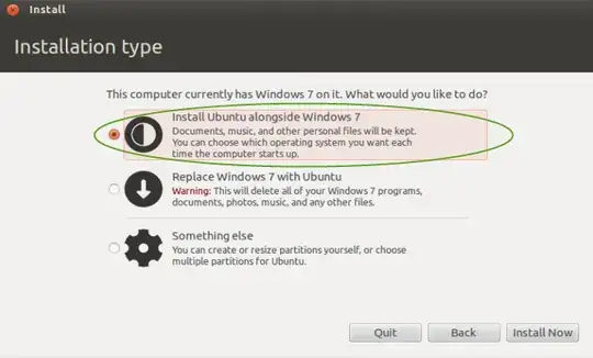 example of 12.04 install choice