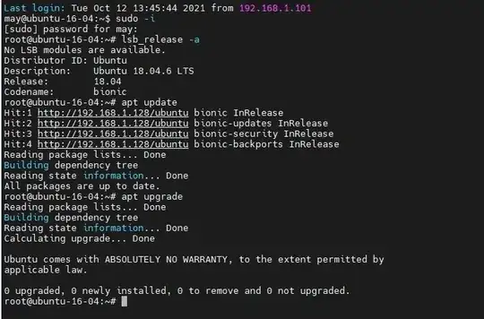 Screenshot of Done upgrade 16.04 to 18.04 output