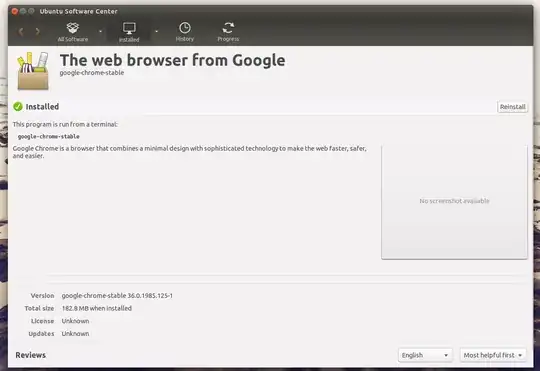 Screenshot: Google Chrome in Software Center
