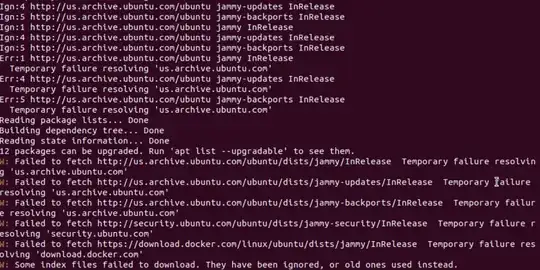 screenshot of terminal running apt update, part 2