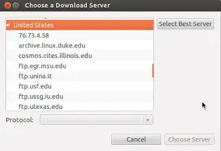 Selecting Best download server ubuntu 12.04