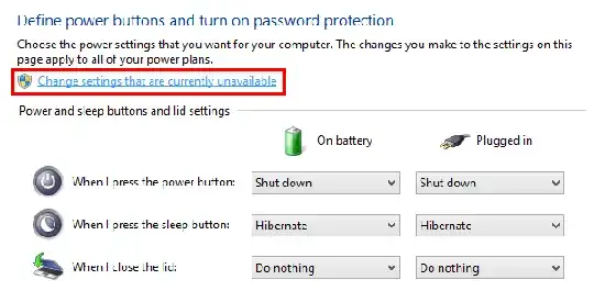 Change settings that are currently unavalible
