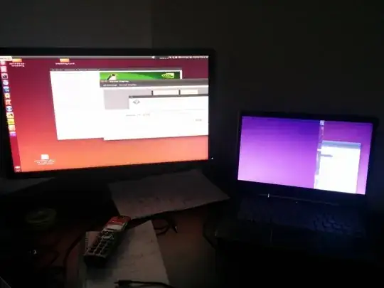 Photo of corrupted desktop