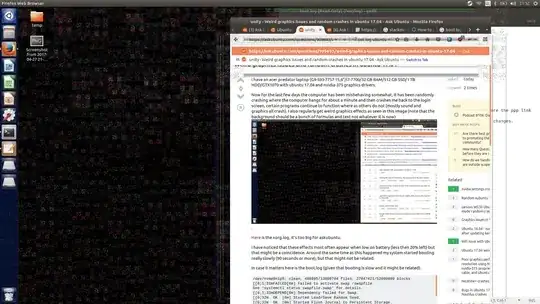 picture of weird graphics artifacts