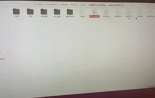 Files that I have in the driver folder