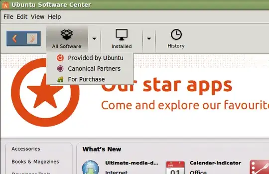 Software Center Available Sources