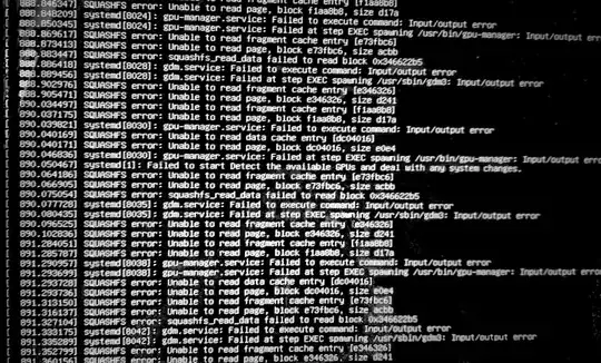 screenshot after installation when I rebooted my laptop