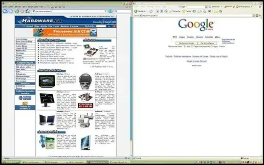 Screenshot showing two windows side-by-side