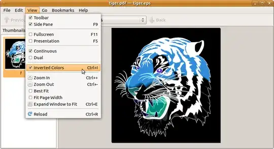 Inverted Colors mode in Atril