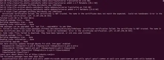 Terminal Error Logs