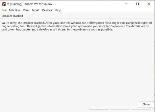 I get the error message