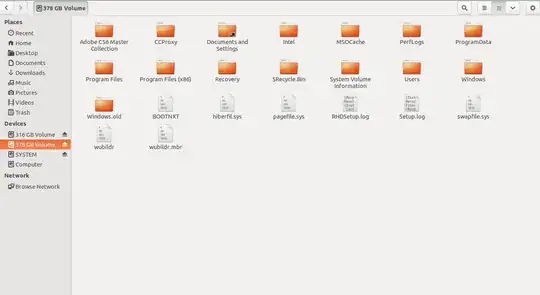 an image showing my disc partition