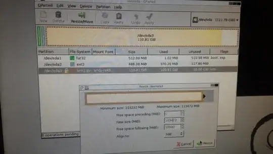 See GParted Screenshot