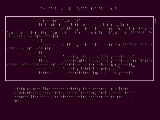 grub edit boot entry