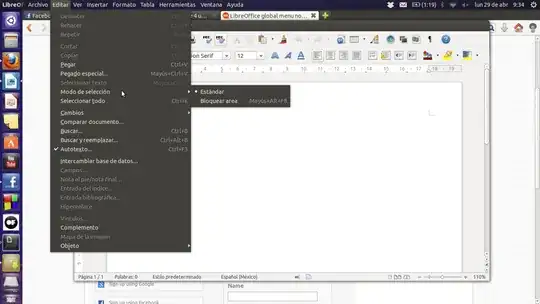 Here is the screenshot of the bug