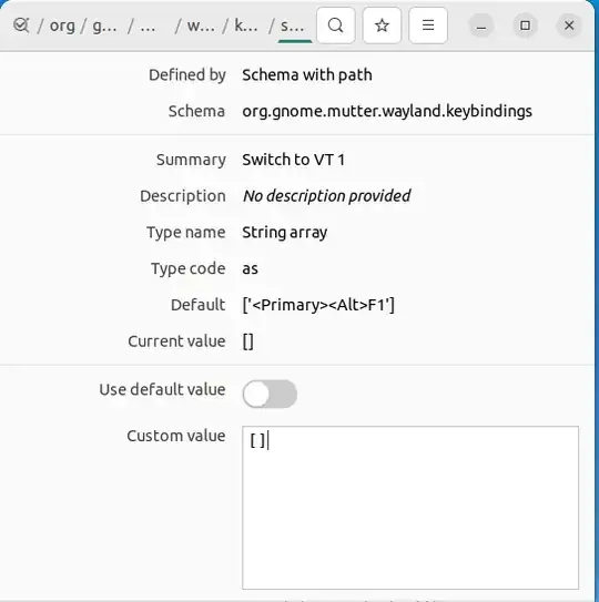 set Custom value for each item