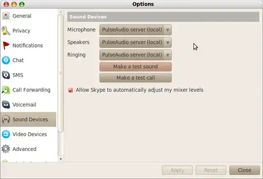 Skype sound options