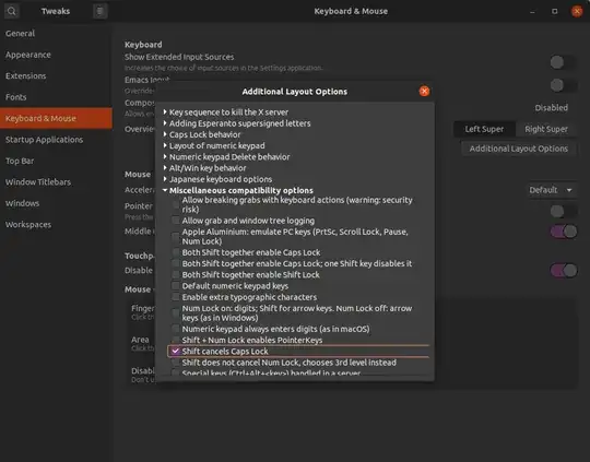 'Additional Layout Options' screenshot