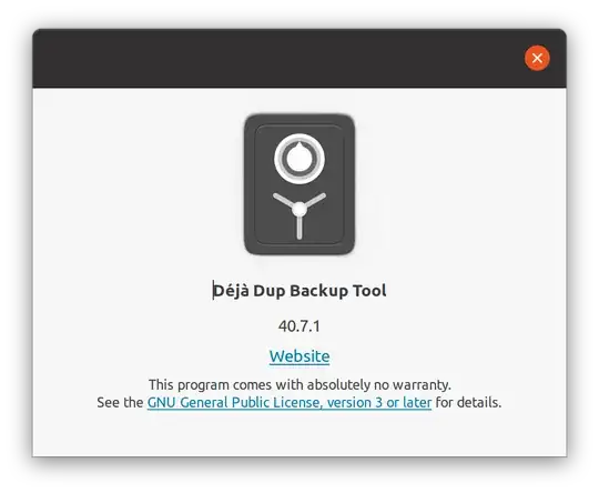 custom compiled deja dup