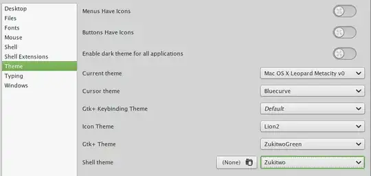 Look for the Shell Theme entry Look for the Shell Theme entry
