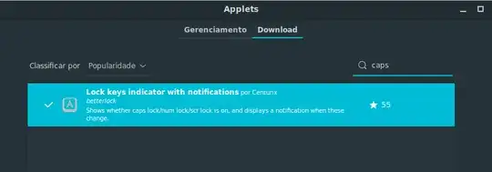 Lock keys indicator with notifications