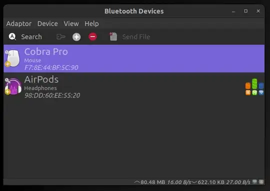 Bluetooth manager with different mode devices paired