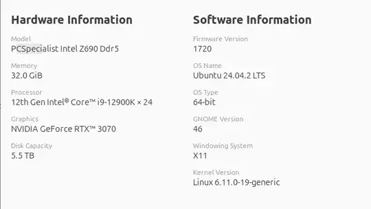 my system information
